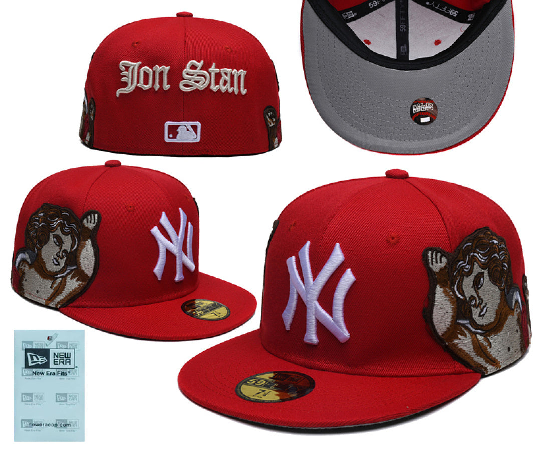 New Era x Jon Stan New York Yankees Angels Embroidery patch 59Fifty Hat