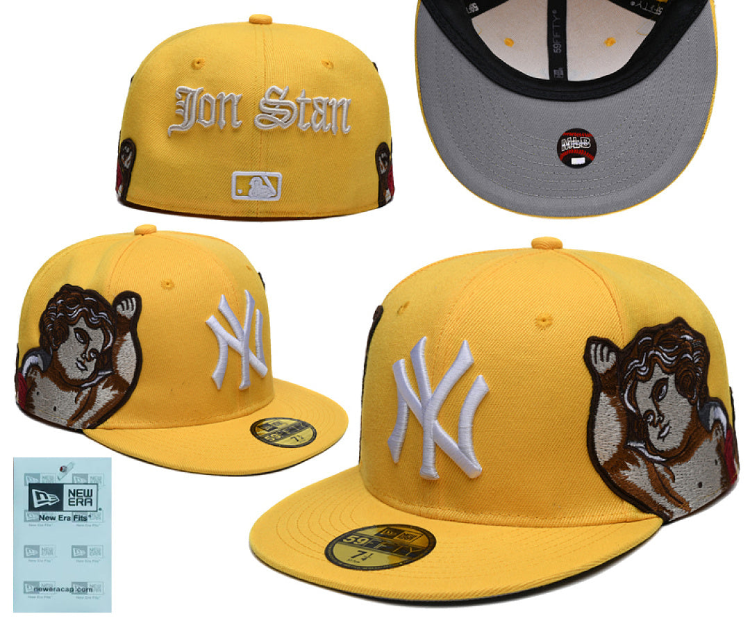 New Era x Jon Stan New York Yankees Angels Embroidery patch 59Fifty Hat