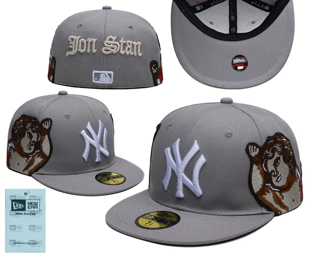 New Era x Jon Stan New York Yankees Angels Embroidery patch 59Fifty Hat