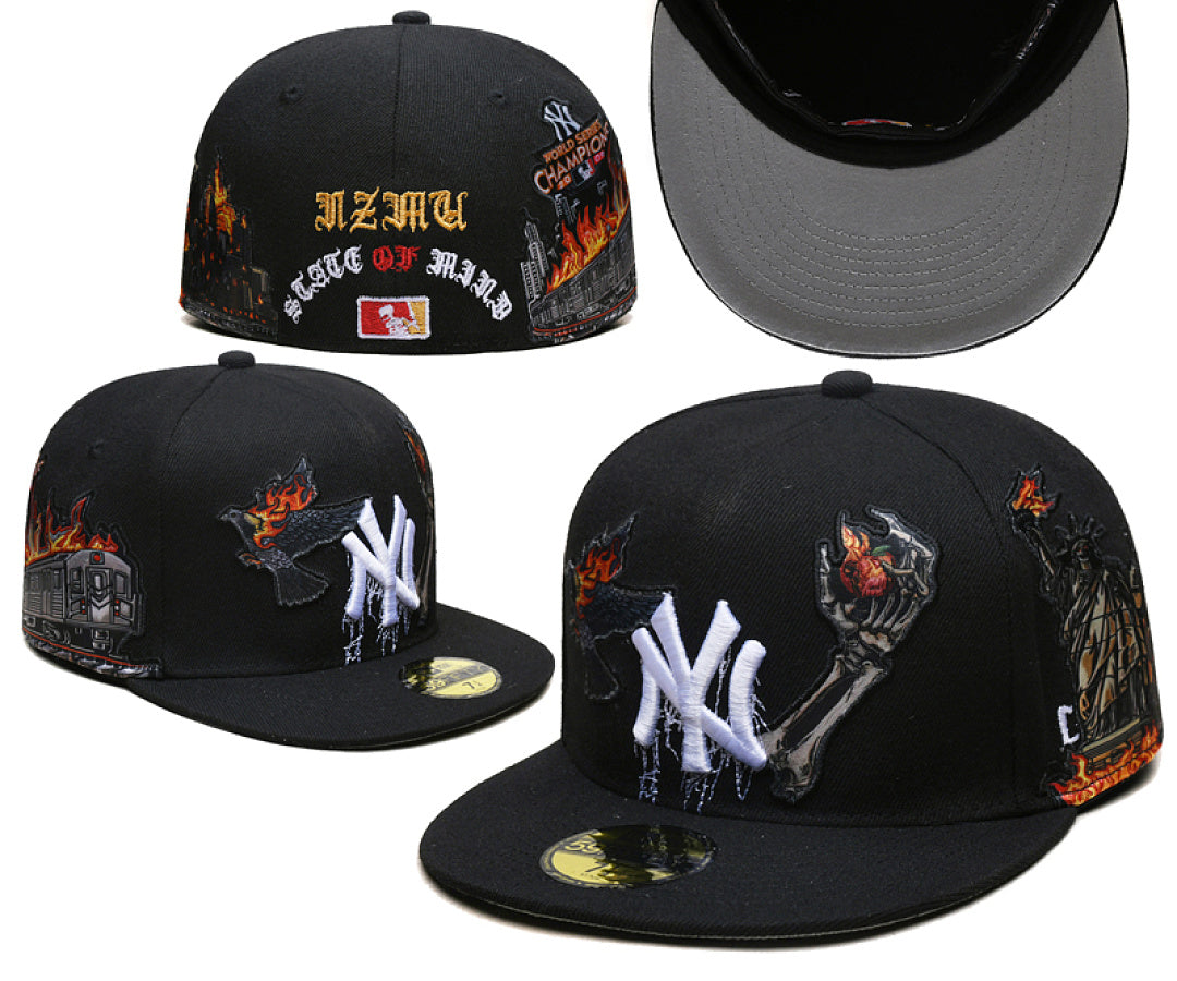 New Era x Jon Stan New York Yankees Angels Embroidery patch 59Fifty Hat