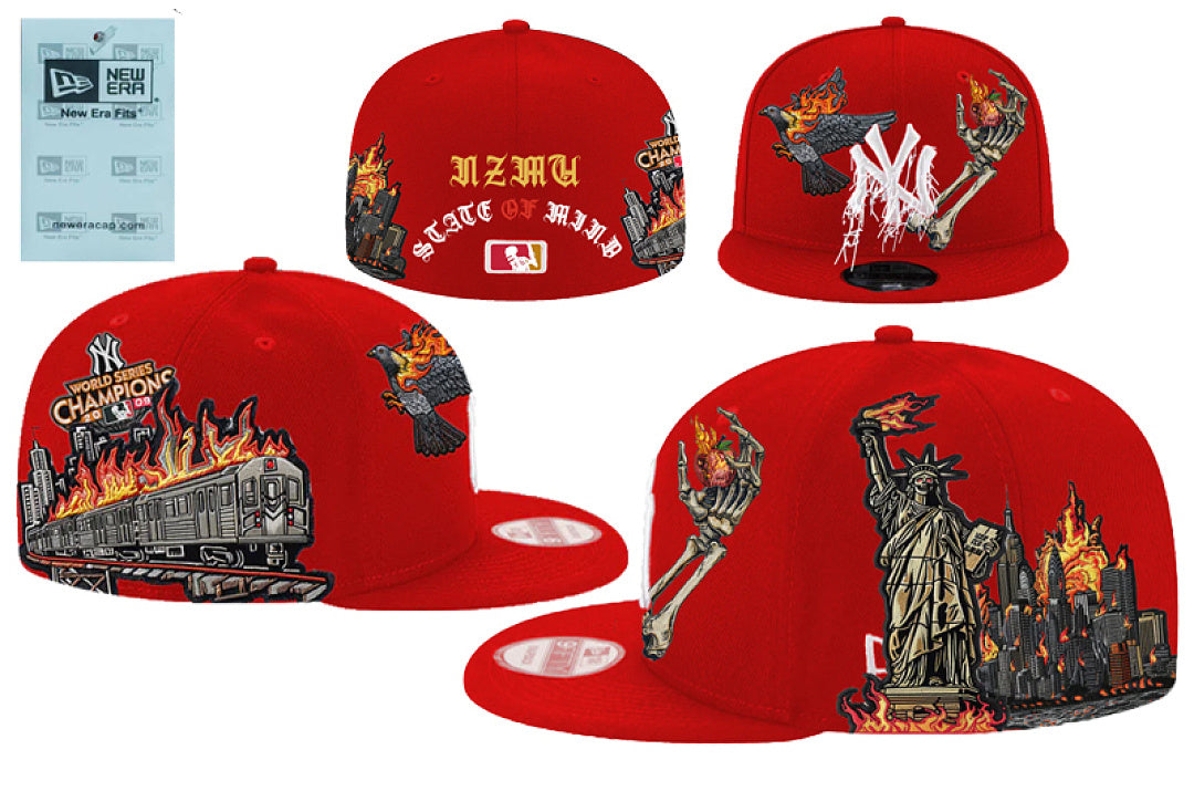 New Era x Jon Stan New York Yankees Angels Embroidery patch 59Fifty Hat