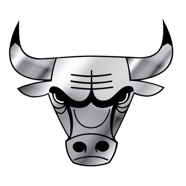Chicago Bulls Chrome-finished plastic auto emblem