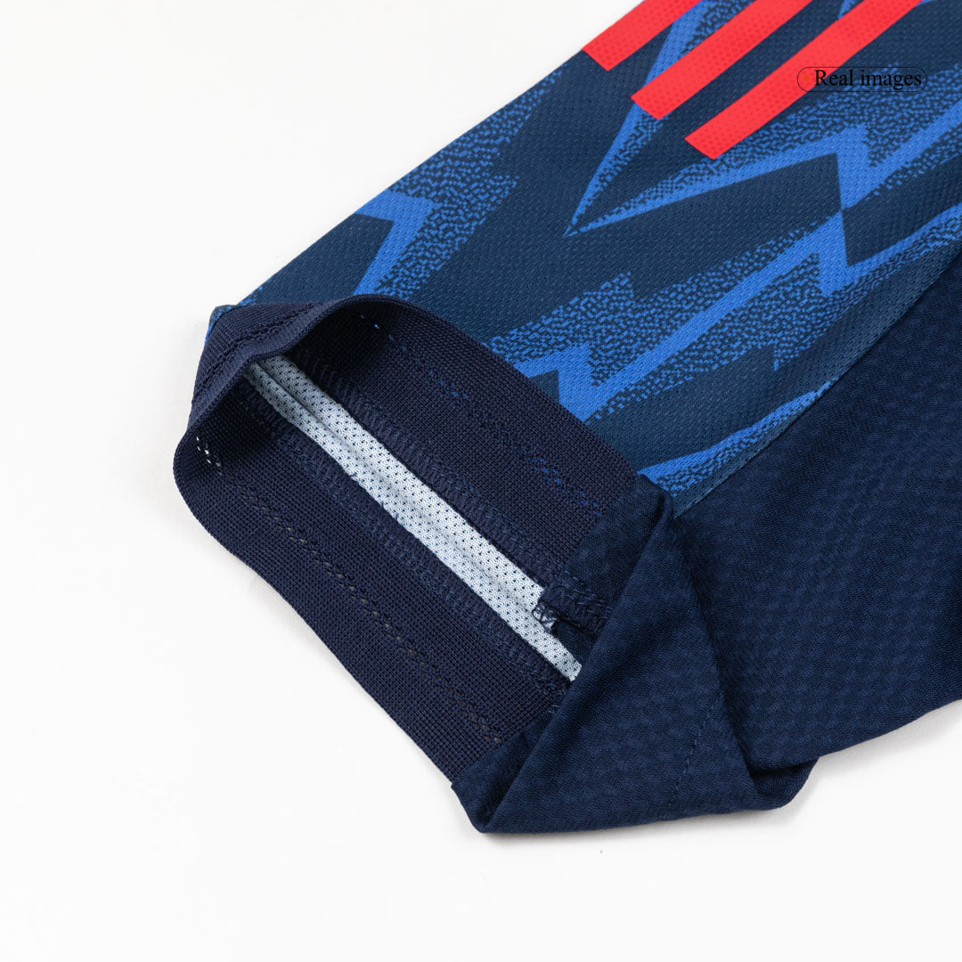 Player Version SAKA #7 Arsenal Away Football Shirt 2025/26 Blue