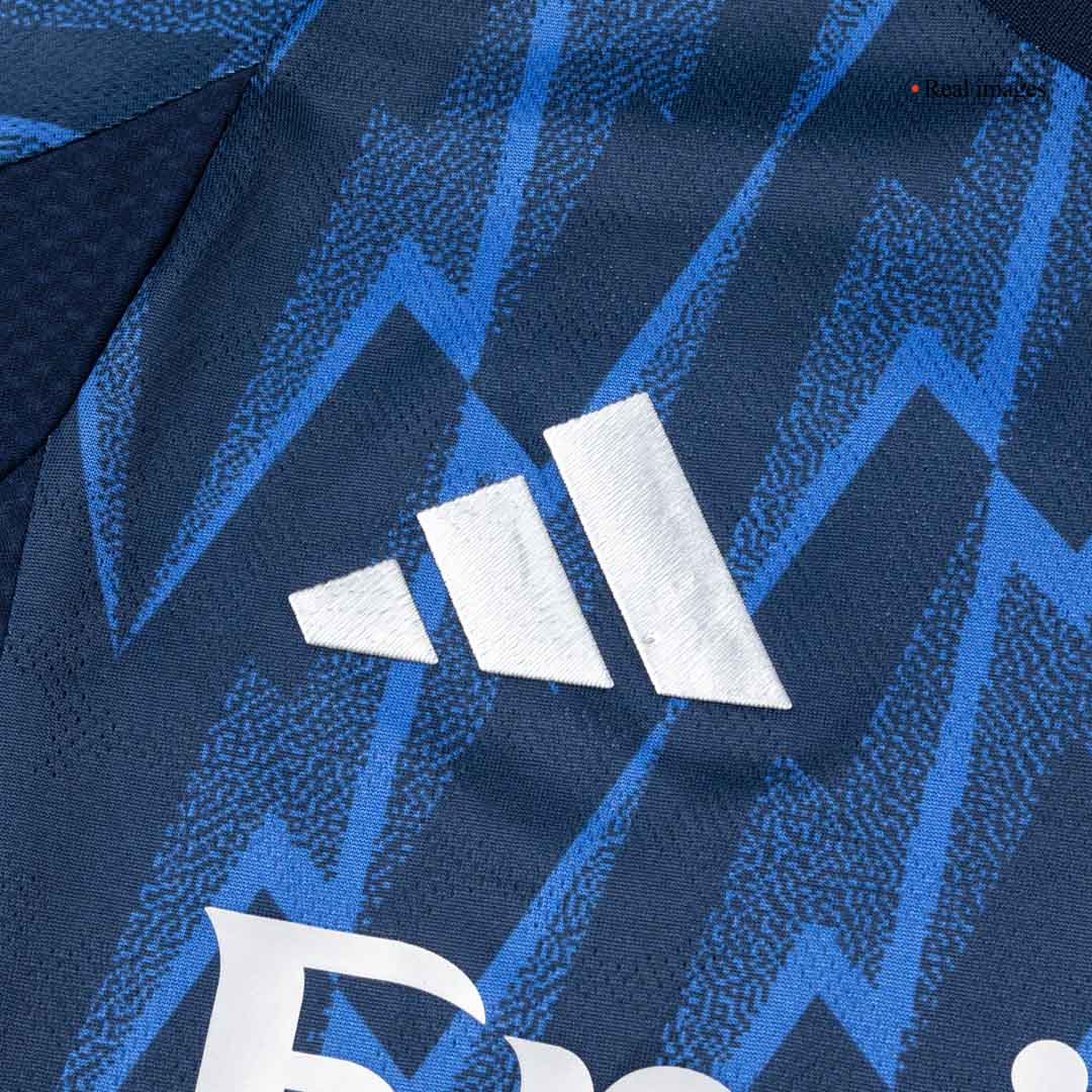 Player Version SAKA #7 Arsenal Away Football Shirt 2025/26 Blue
