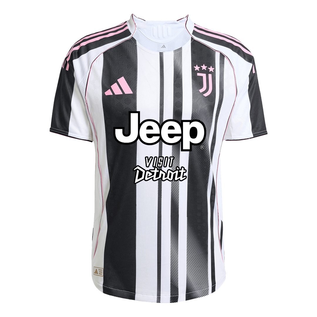 Player Version Juventus Home Football Shirt 2025/26 Black&White