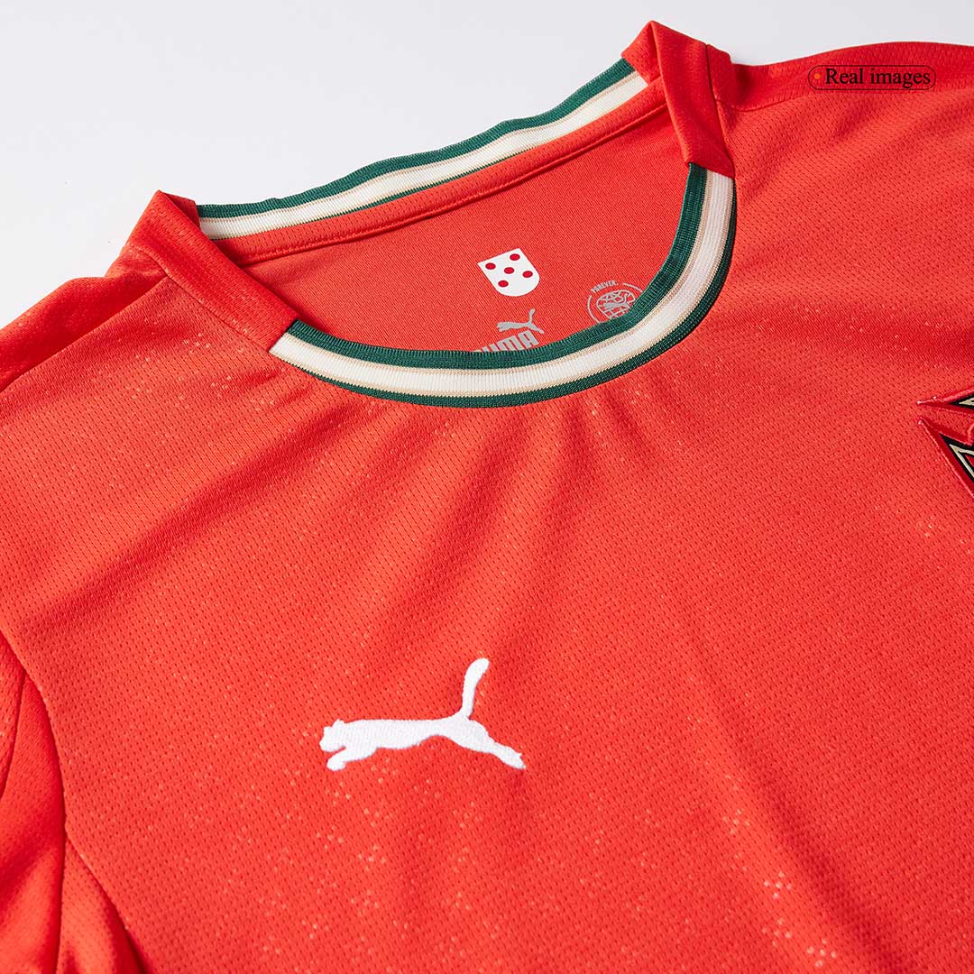 RONALDO #7 Portugal Home Long Sleeve Football Shirt 2025 Red