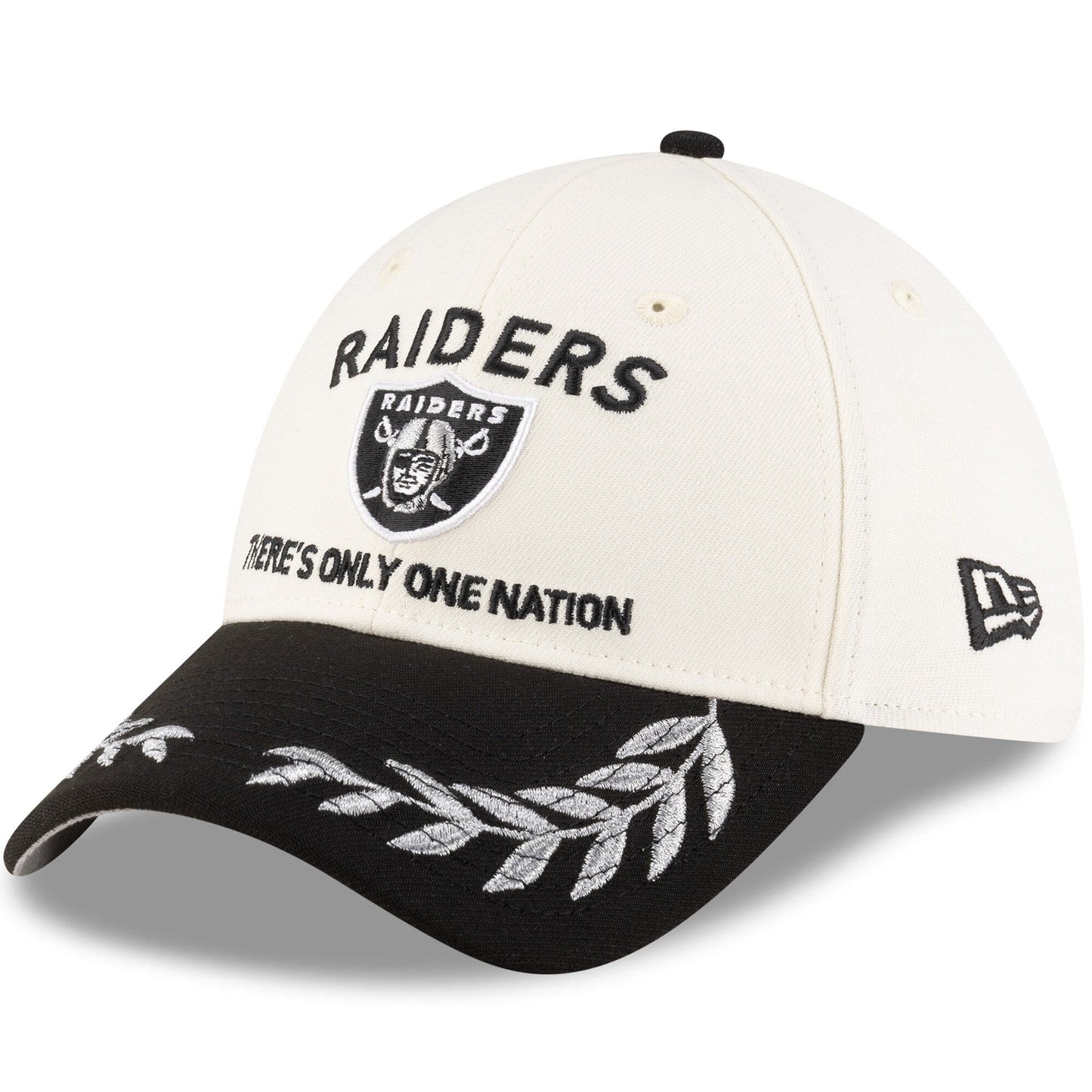 Men's Las Vegas Raiders New Era 2025 NFL Draft Chrome 39THIRTY Flex Fit Hat
