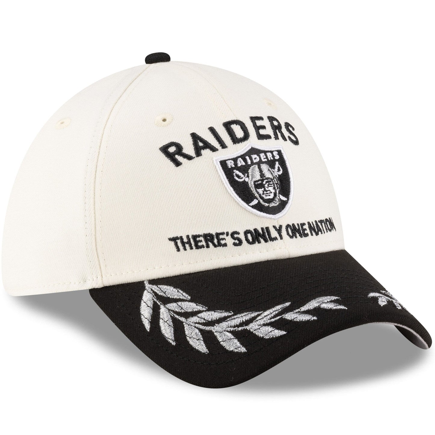 Men's Las Vegas Raiders New Era 2025 NFL Draft Chrome 39THIRTY Flex Fit Hat