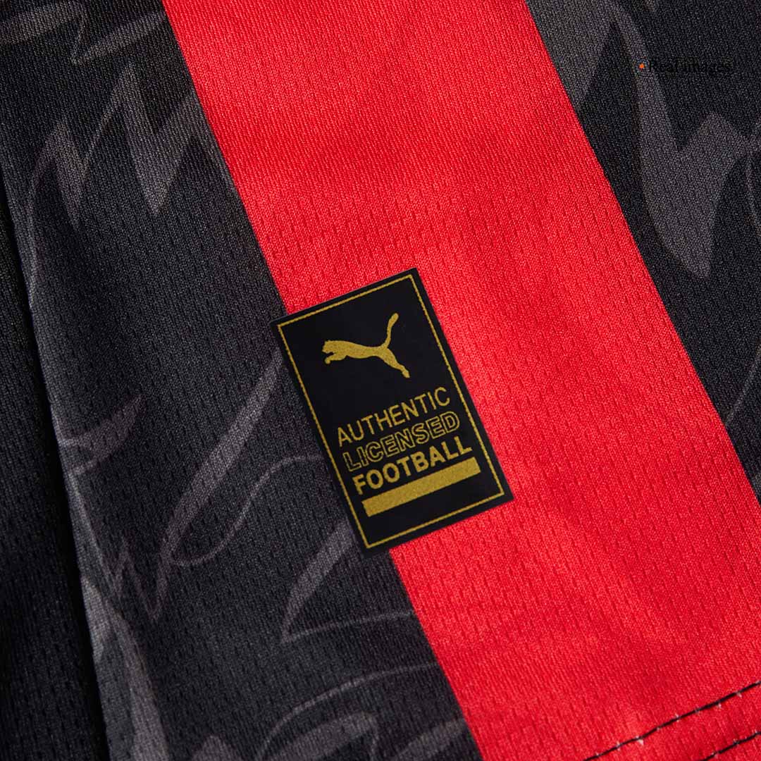 AC Milan Home Football Shirt Kit(Jersey+Shorts) 2025/26 Red&Black