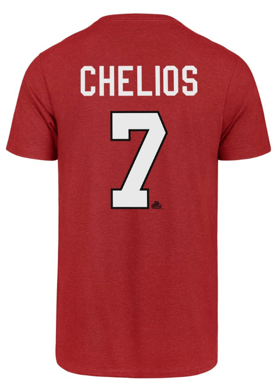 Chicago Blackhawks Chris Chelios Name And Number Club Tee By '47 Brand