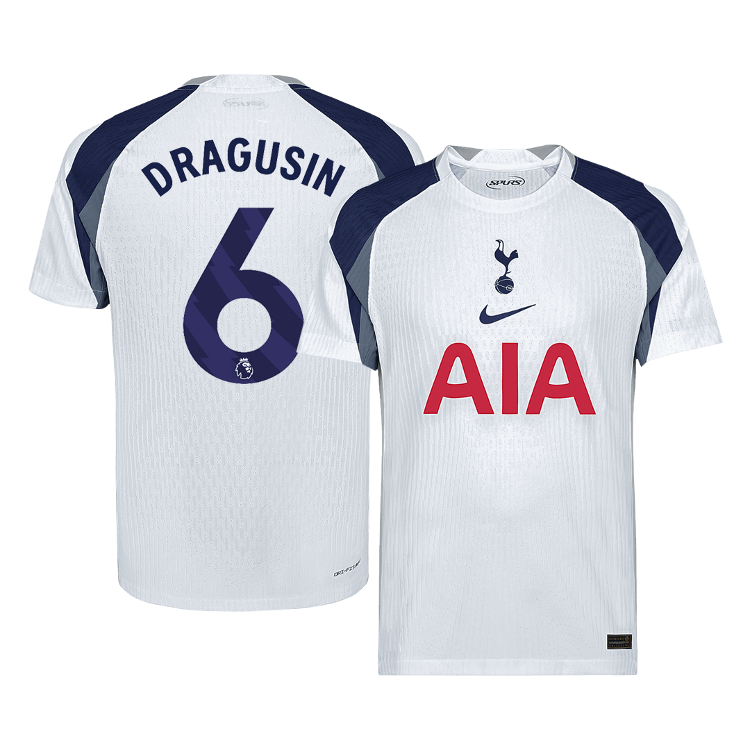 Player Version DRAGUSIN #6 Tottenham Hotspur Home Football Shirt 2025/26 White