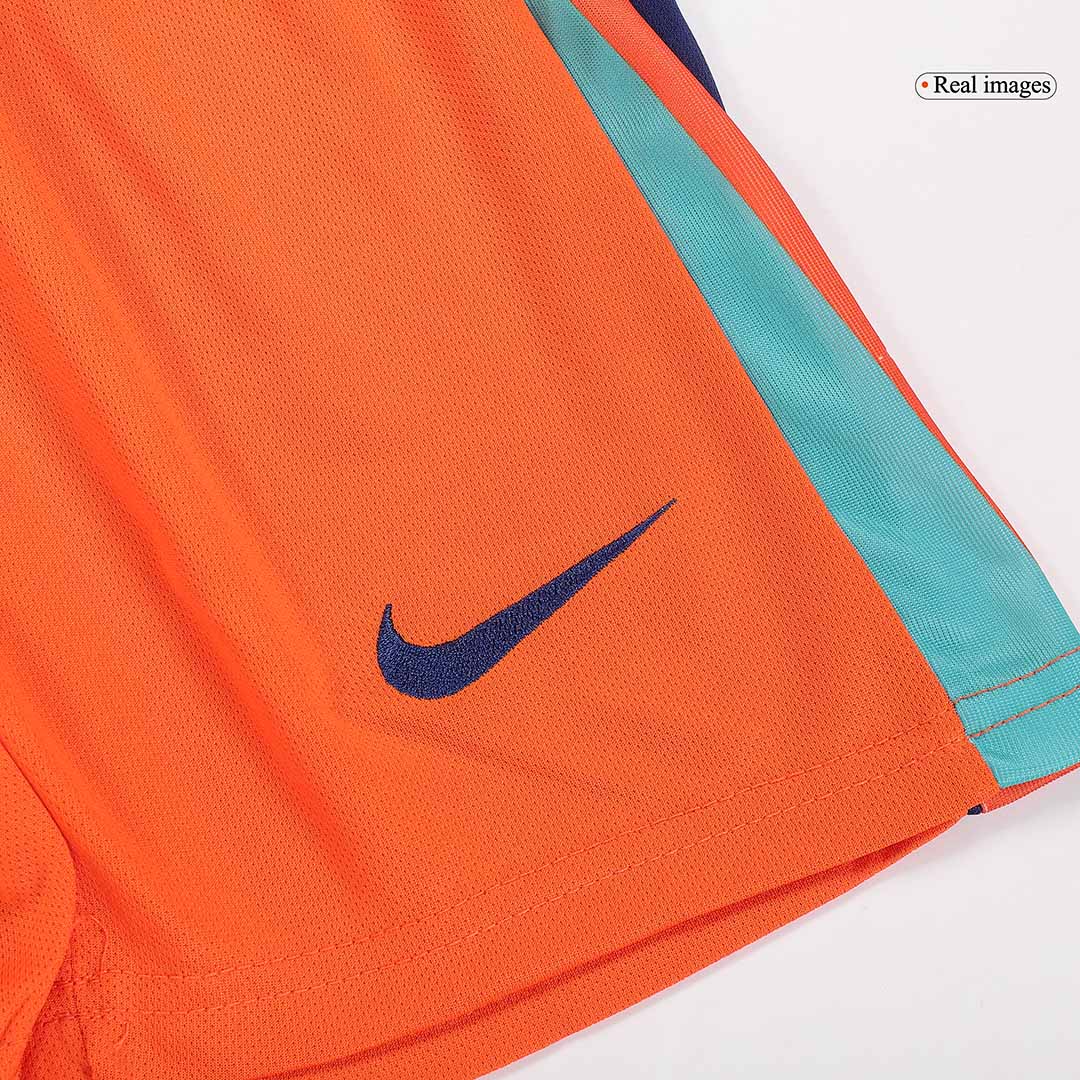 Kid's Netherlands Home Football Shirt Kit(Jersey+Shorts) Euro 2024