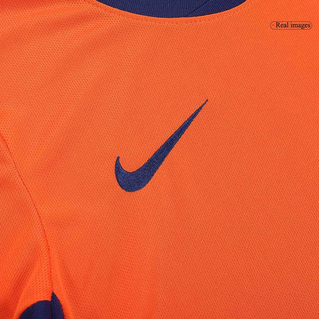 Kid's Netherlands Home Football Shirt Kit(Jersey+Shorts) Euro 2024