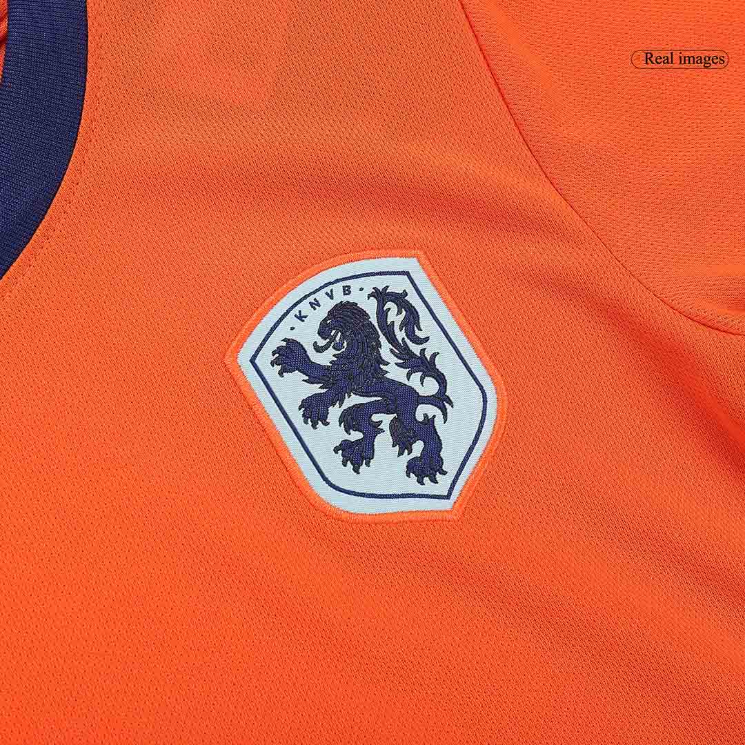 Kid's Netherlands Home Football Shirt Kit(Jersey+Shorts) Euro 2024