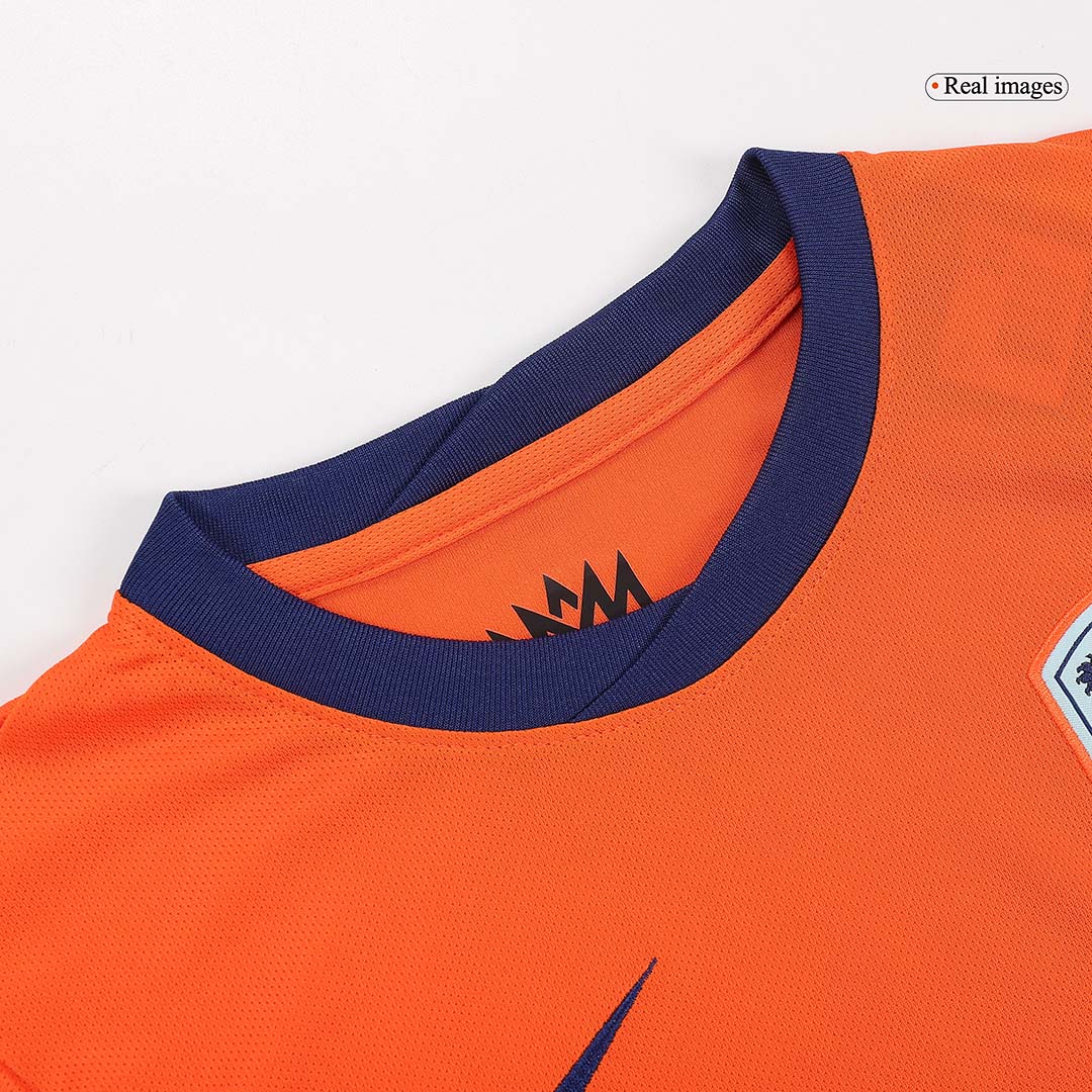 Kid's Netherlands Home Football Shirt Kit(Jersey+Shorts) Euro 2024