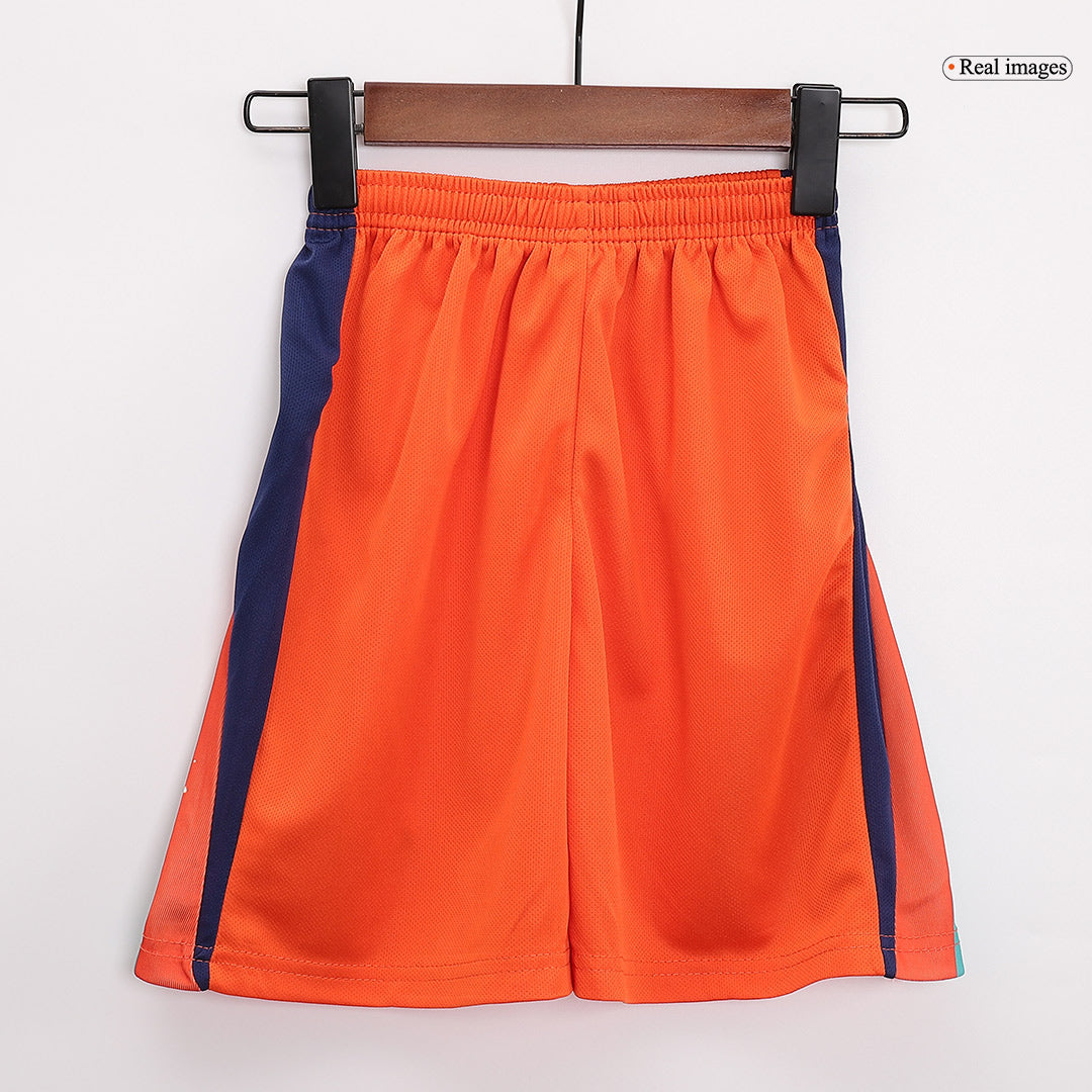 Kid's Netherlands Home Football Shirt Kit(Jersey+Shorts) Euro 2024