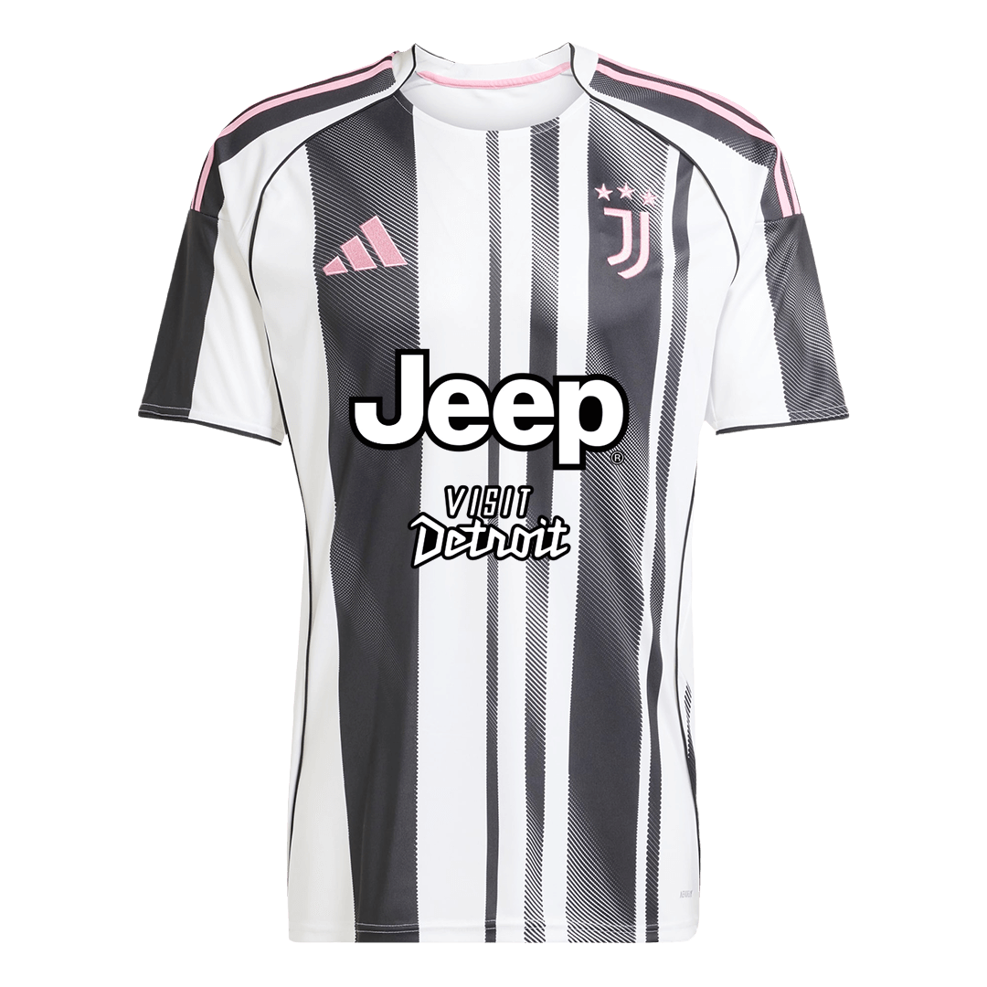 YILDIZ #10 Juventus Home Football Shirt 2025/26 Black&White