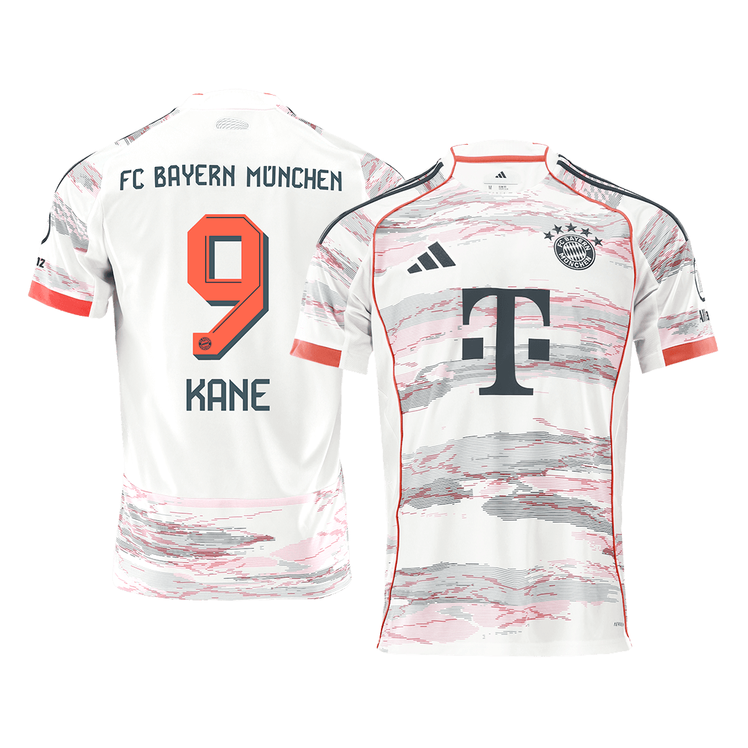 KANE #9 Bayern Munich Away Football Shirt 2025/26 White