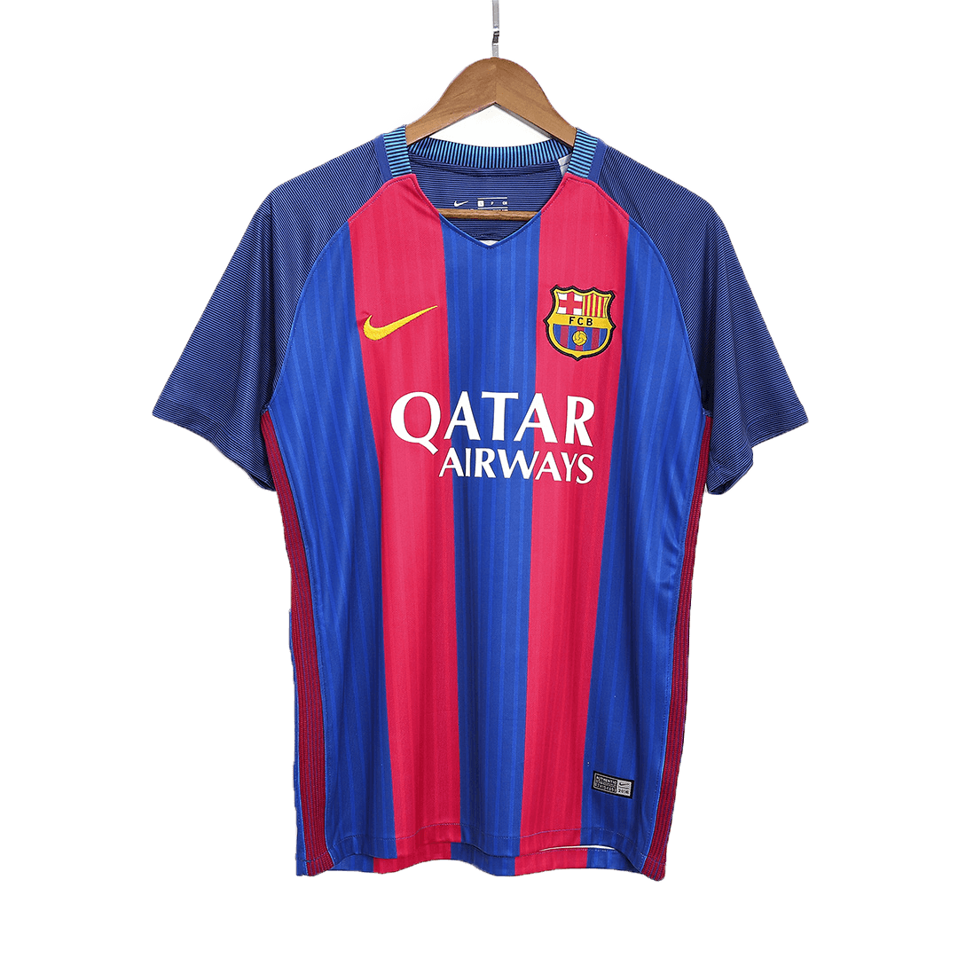 Retro 2016/17 Barcelona Home Football Shirt