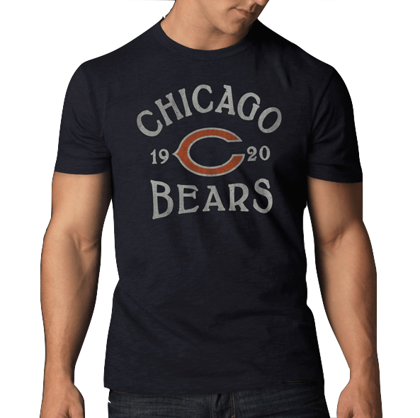 Men's Chicago Bears Fall Navy Scrum Tee By '47 Brand