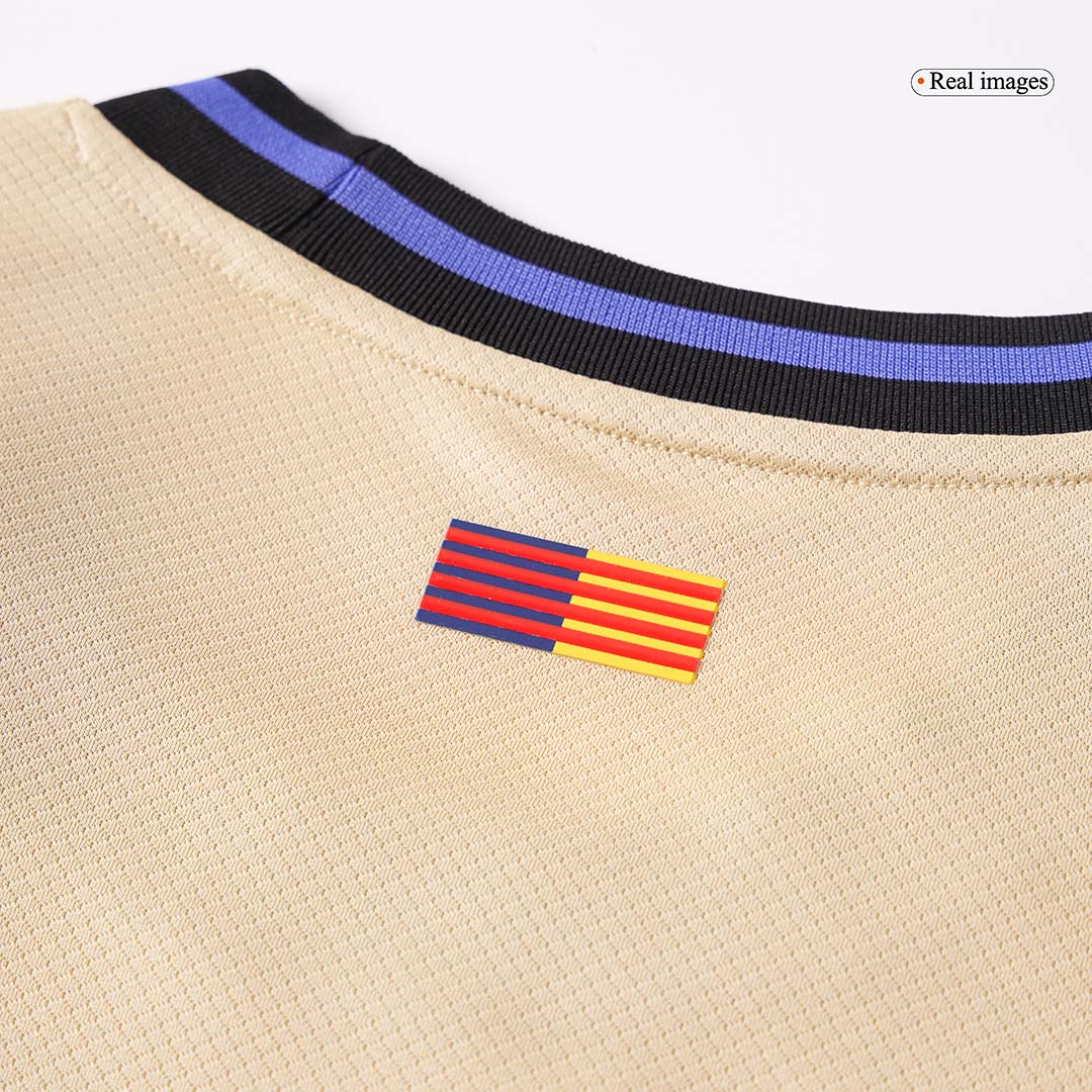 LEWANDOWSKI #9 Barcelona Away Football Shirt 2025/26 Yellow - UCL