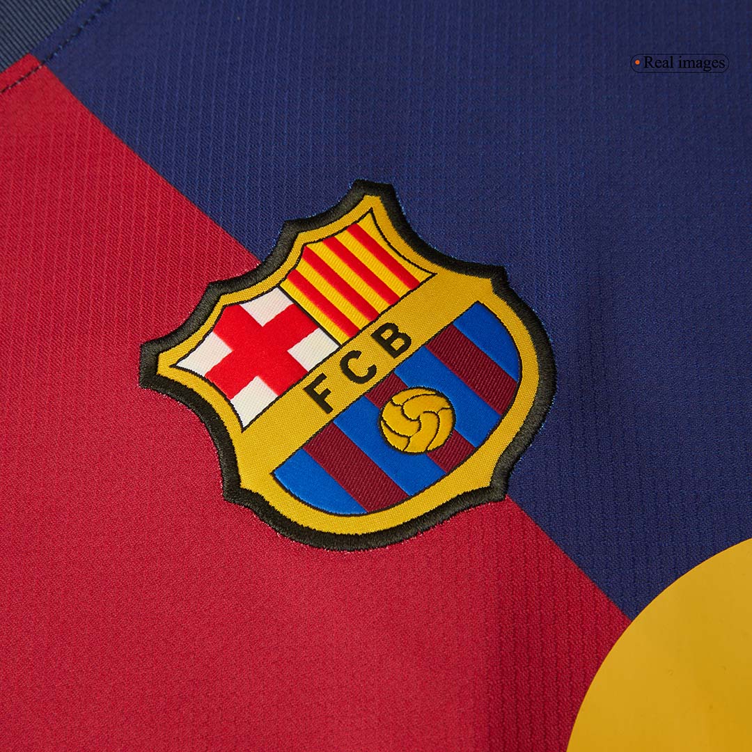 Barcelona Home Football Shirt 2024/25 - Spotify Logo Without Text