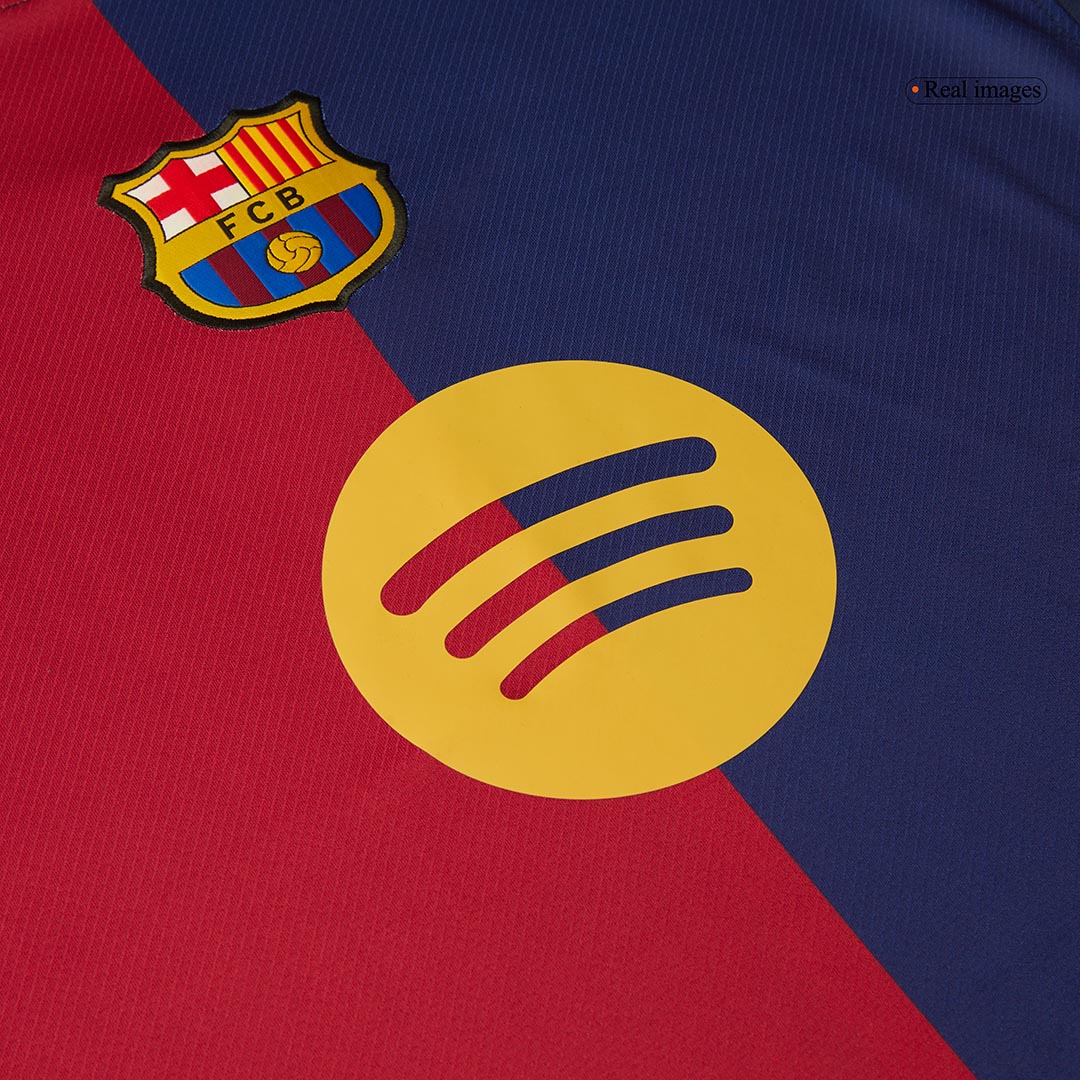 Barcelona Home Football Shirt 2024/25 - Spotify Logo Without Text