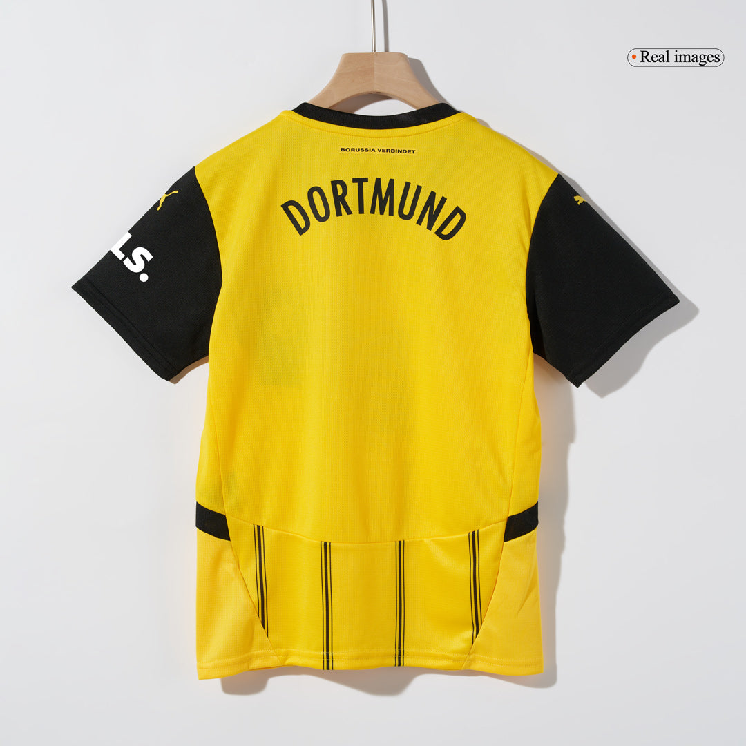 Kid's Borussia Dortmund Home Football Shirt Kit(Jersey+Shorts)