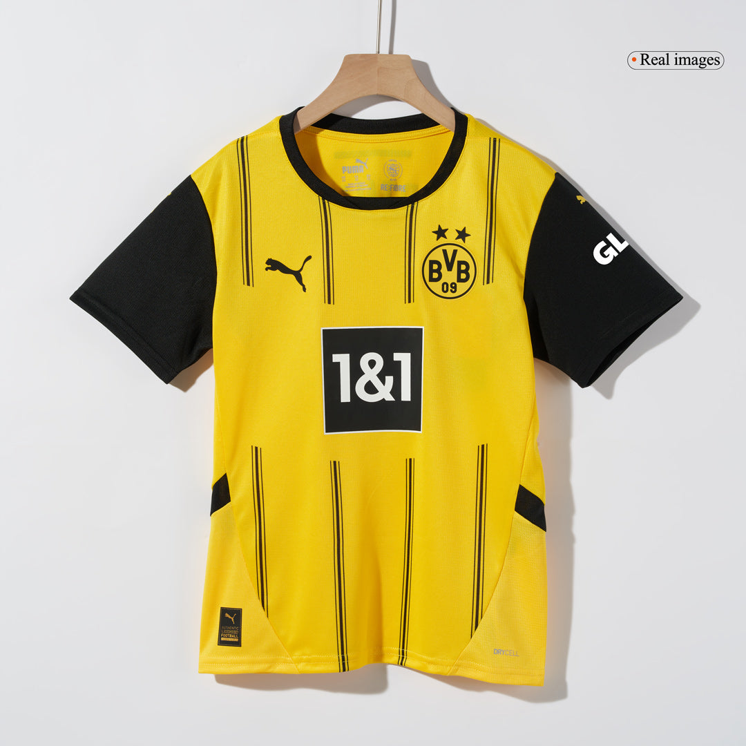 Kid's Borussia Dortmund Home Football Shirt Kit(Jersey+Shorts)