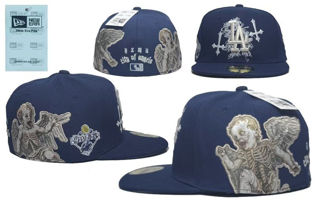 Men's Los Angeles Dodgers New Era Born x Raised Royal Cherub 59FIFTY Fitted Hat