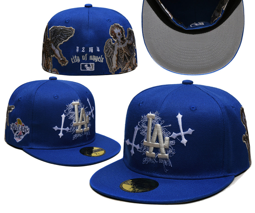 Men's Los Angeles Dodgers New Era Born x Raised Royal Cherub 59FIFTY Fitted Hat