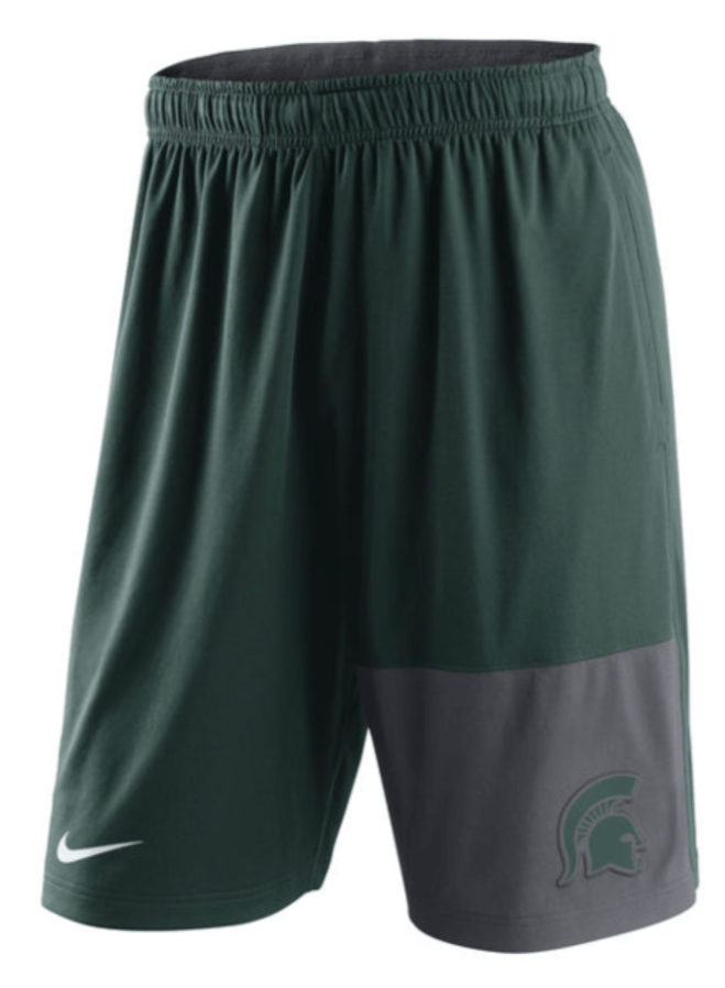 Mens NCAA Michigan State Spartans Dri-FIT Fly Shorts