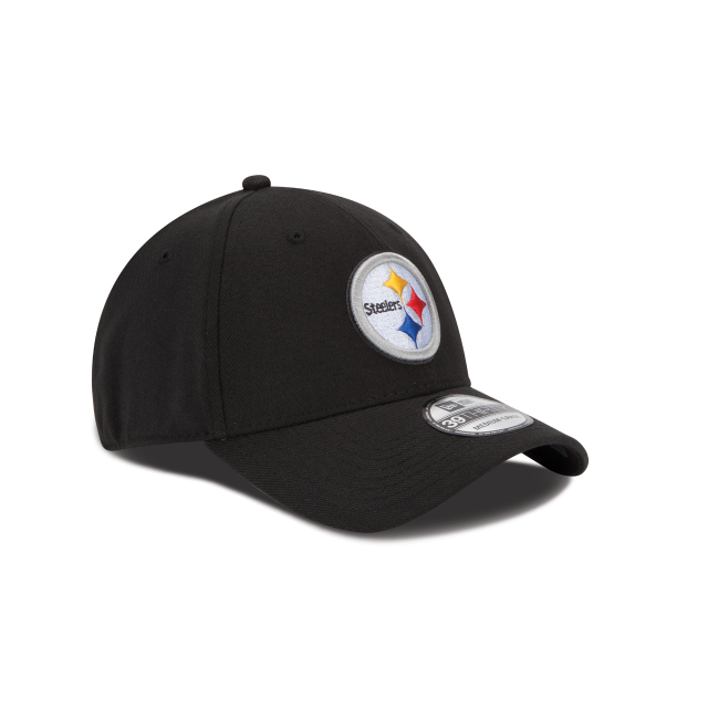 Men's Pittsburgh Steelers New Era Black Team Classic 39THIRTY Flex Hat