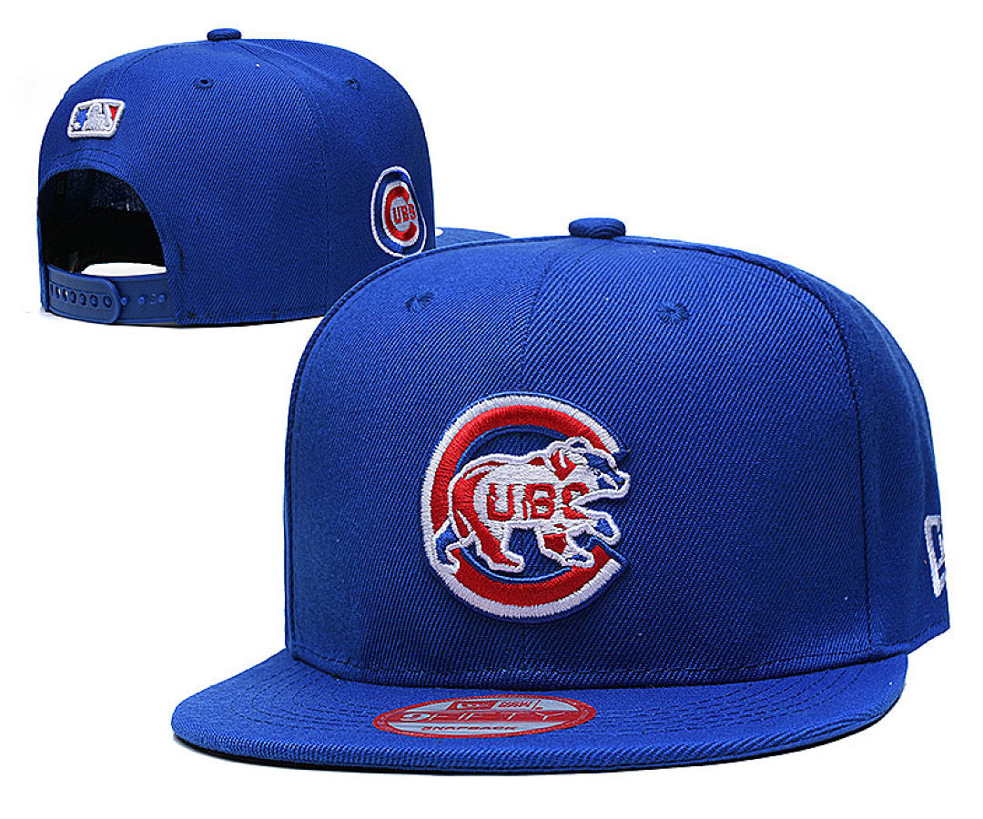 Men's Chicago Cubs New Era Royal Logo Strike 9FIFTY Snapback Hat