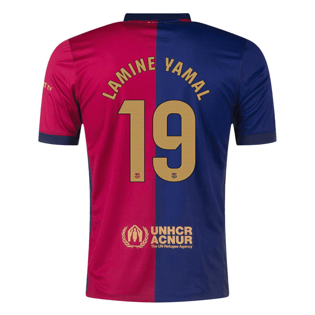 LAMINE YAMAL #19 Barcelona Home Football Shirt 2024/25