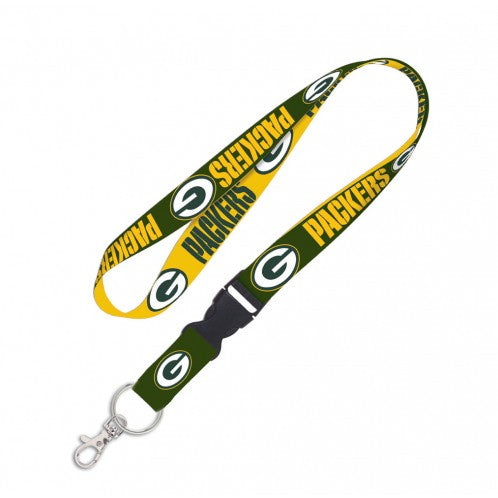 Green Bay Packers 1" Lanyard with Detachable Buckle By Wincraft