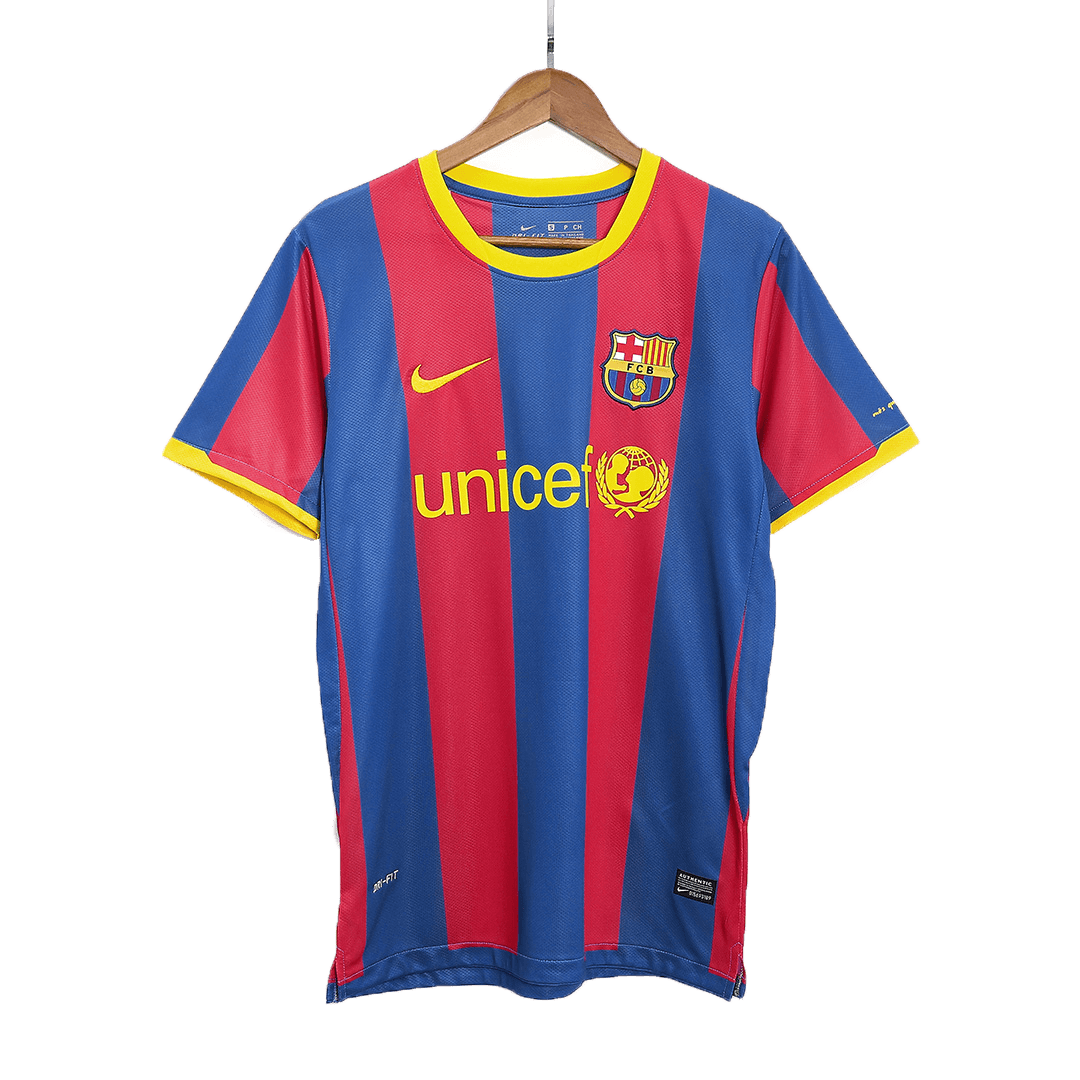 Retro A.INIESTA #8 2010/11 Barcelona Home Football Shirt