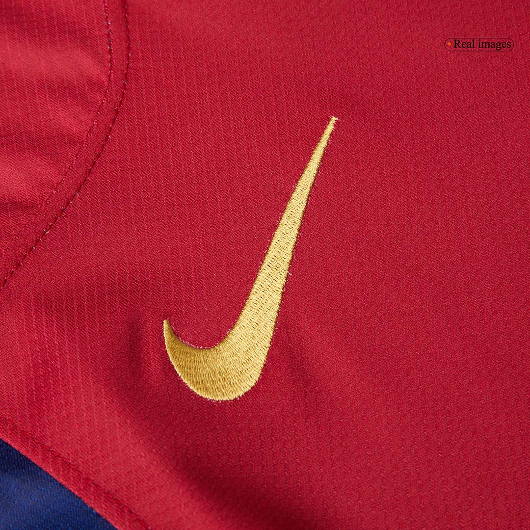 RAPHINHA #11 Barcelona Home Football Shirt 2024/25 Red&Blue - UCL (Spotify Logo Without Text)