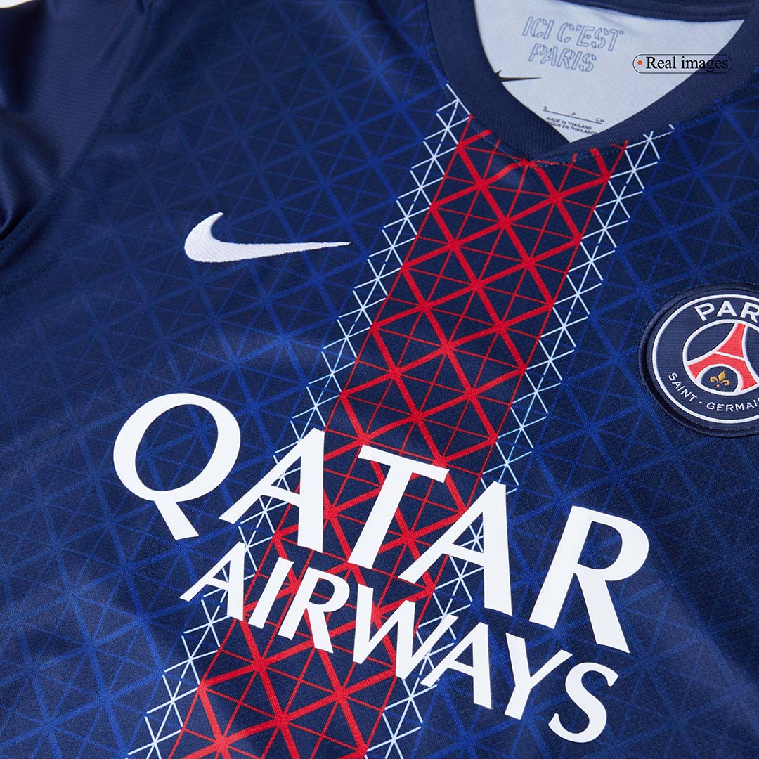 KVARATSKHELIA #7 PSG Home Football Shirt 2025/26 Navy