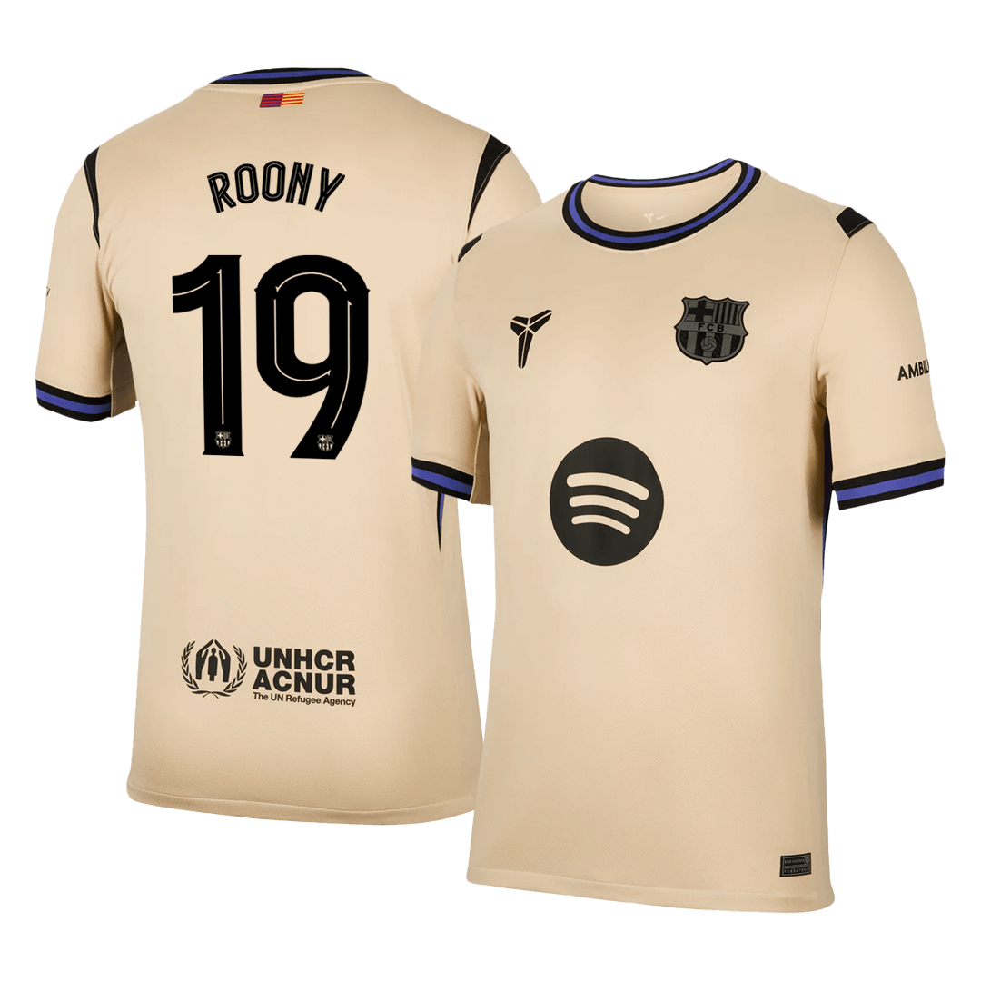 ROONY #19 Barcelona Away Football Shirt 2025/26—UCL