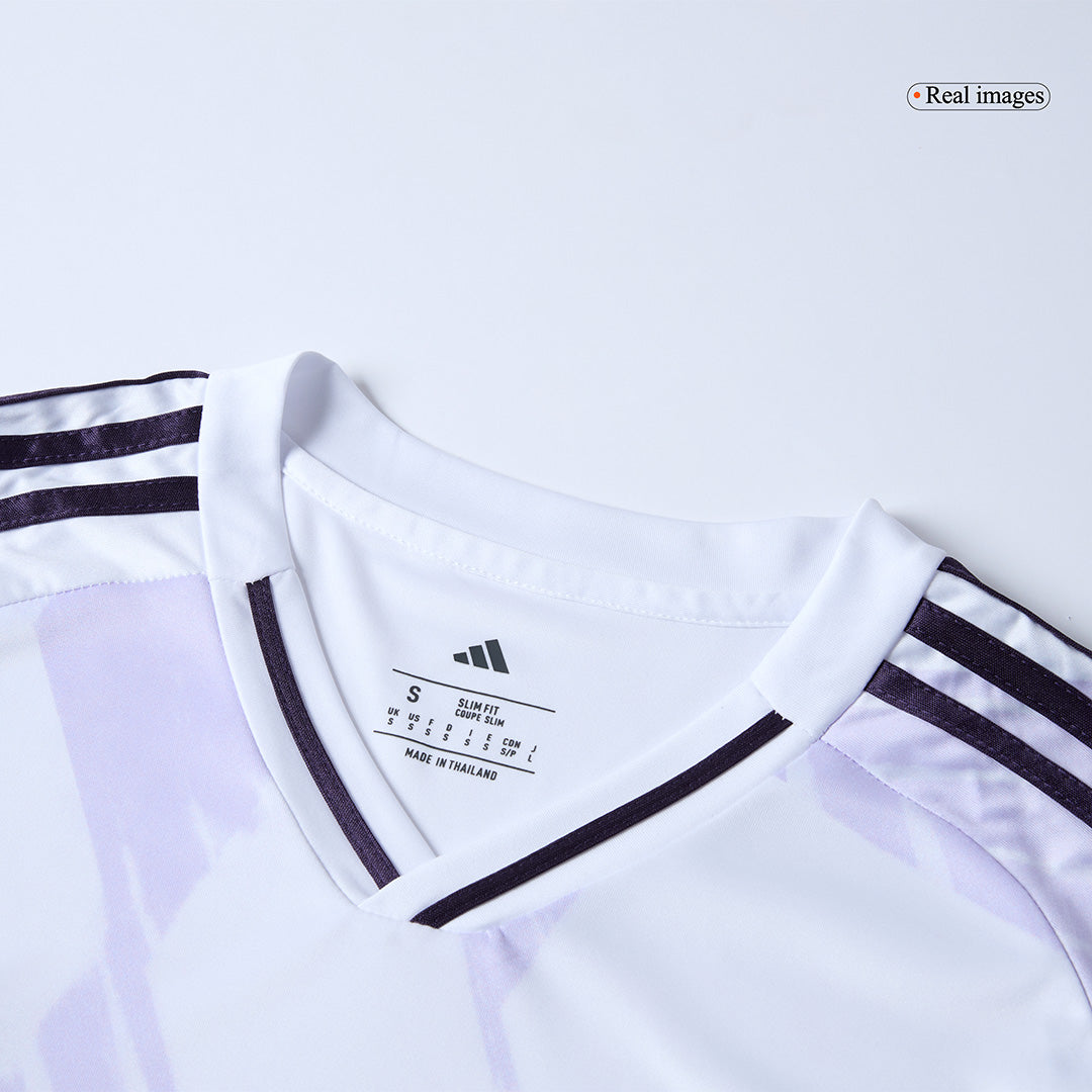 Manchester United Away Football Shirt Kit(Jersey+Shorts) 2025/26 White