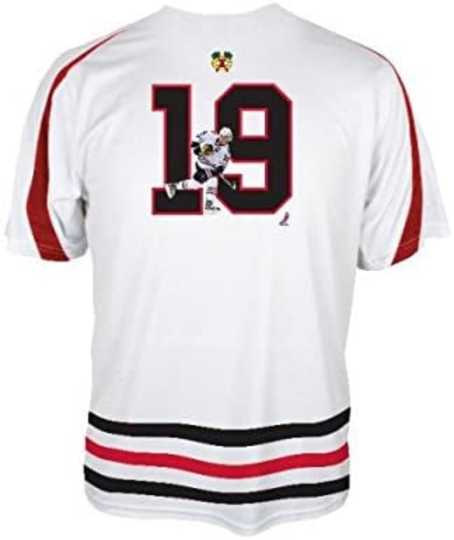 Youth Jonathan Toews Chicago Blackhawks White Performance Tee