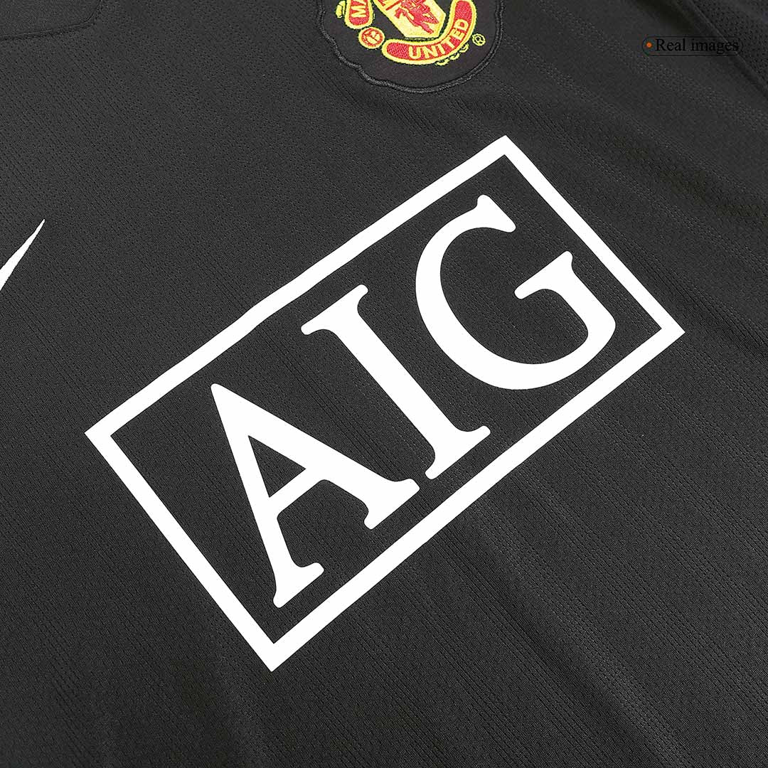 Retro RONALDO #7 2007/08 Manchester United Away Long Sleeve Football Shirt