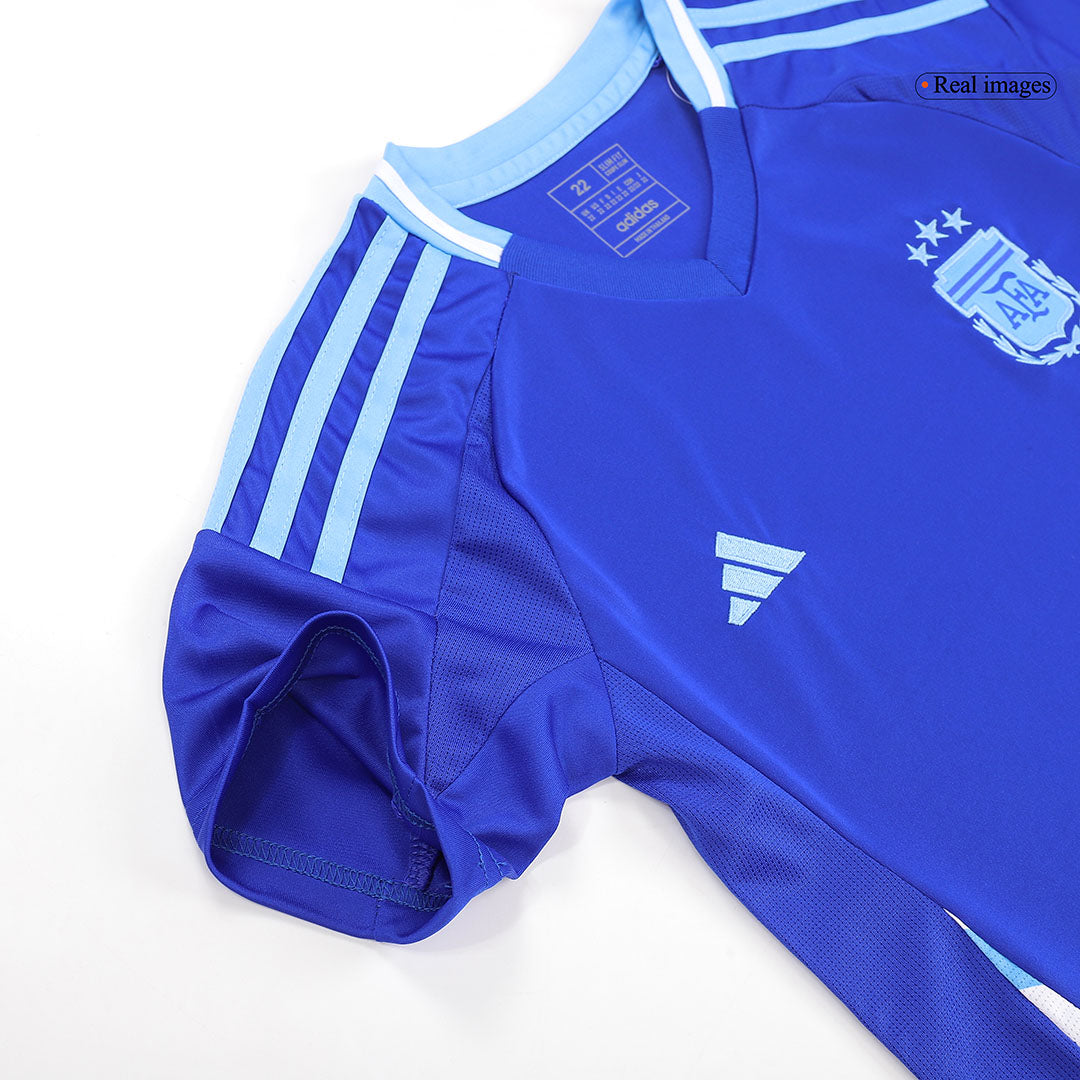 Kid's Argentina Away Football Shirt Kit(Jersey+Shorts) 2024