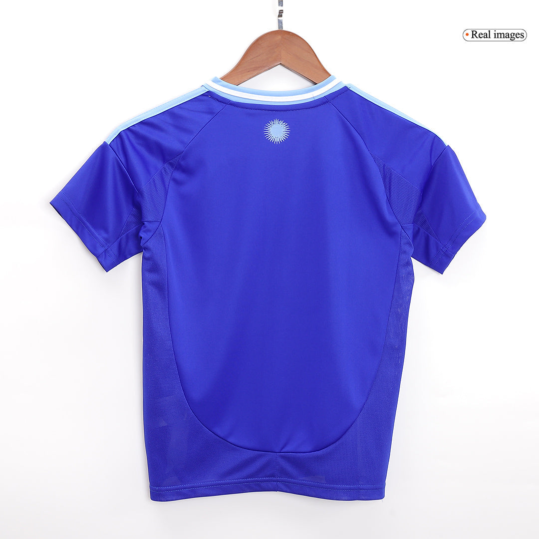 Kid's Argentina Away Football Shirt Kit(Jersey+Shorts) 2024
