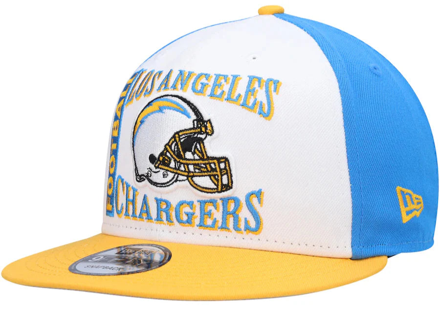 Los Angeles Chargers Retro Sport 3 Tone New Era 9FIFTY Snapback Hat