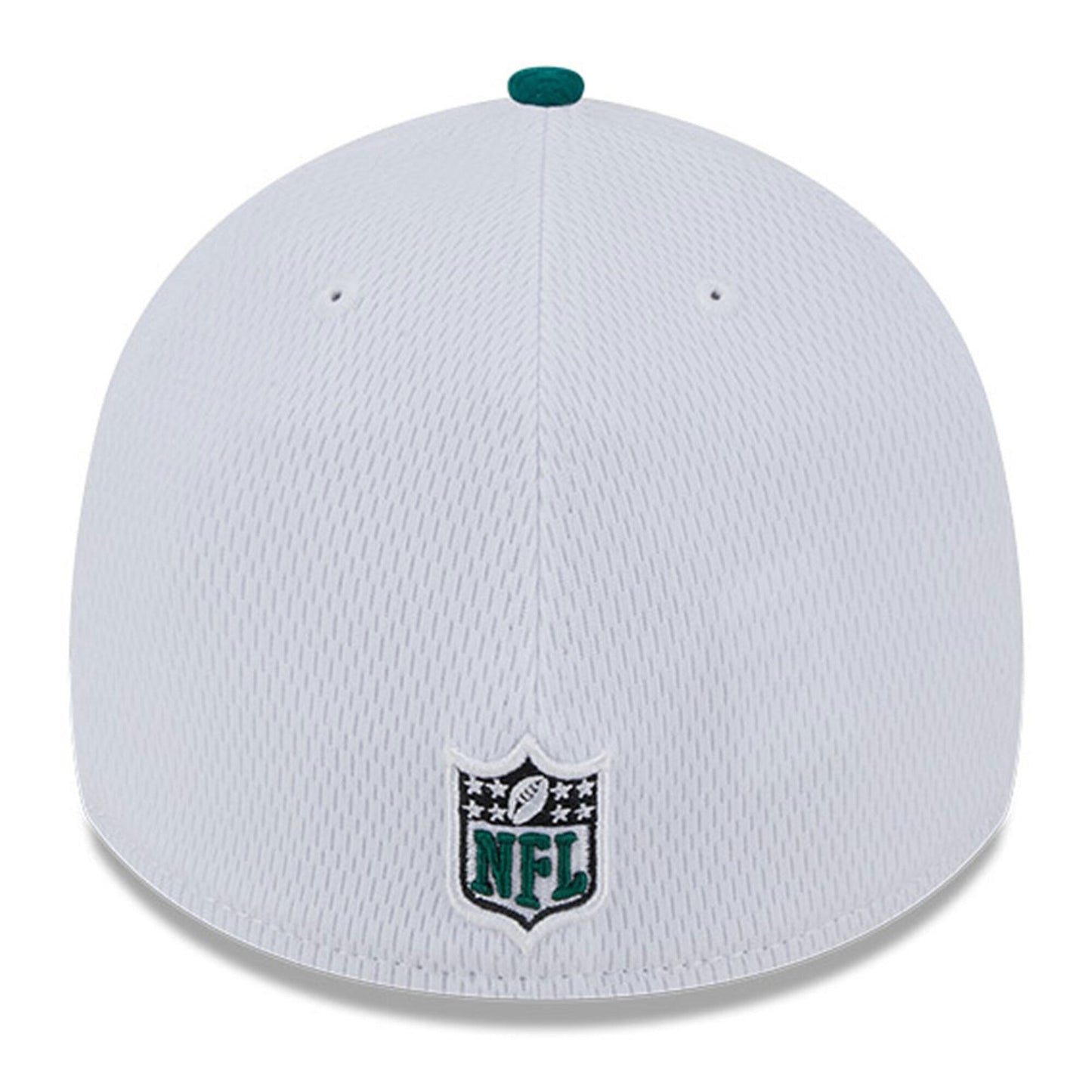Men's New York Jets Primary Logo New Era White/Green 2023 Sideline 39THIRTY Flex Hat