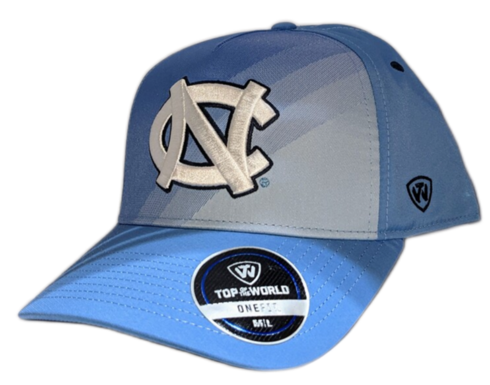 Men's North Carolina Tar Heels True Class Carolina Blue Flex Fit Hat By Top Of the World