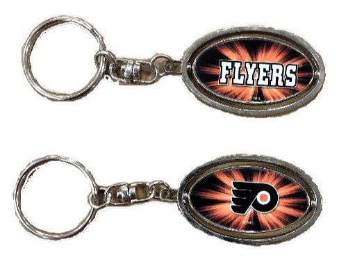 Philadelphia Flyers Metal Spinner Keychain
