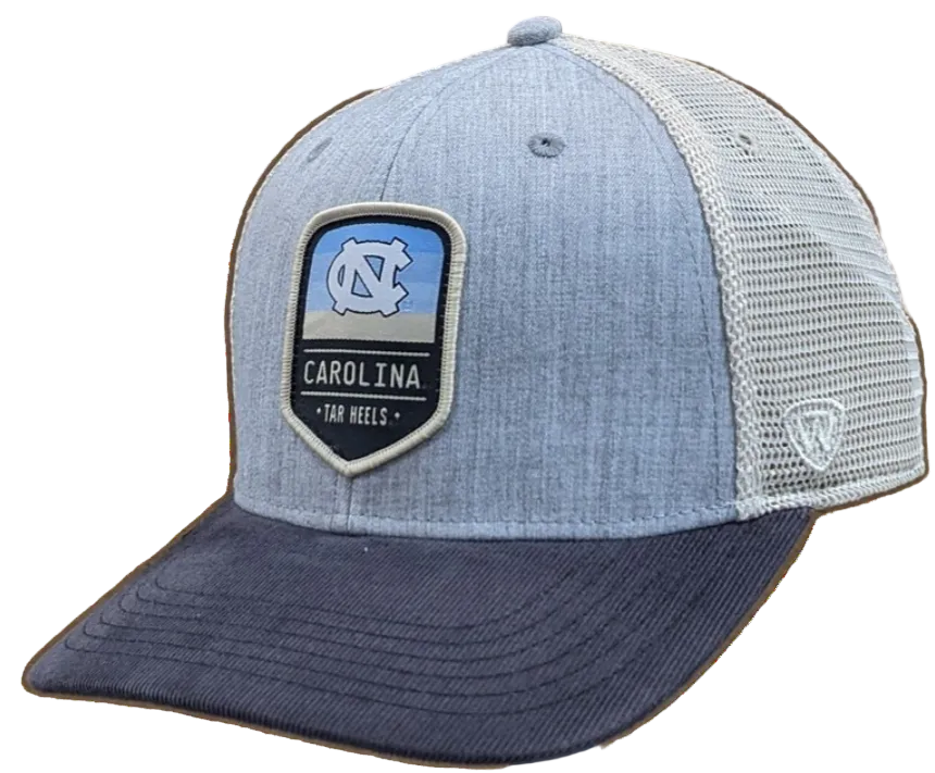 North Carolina Tar Heels Steel Heather Trucker Adjustable Top of the World Hat